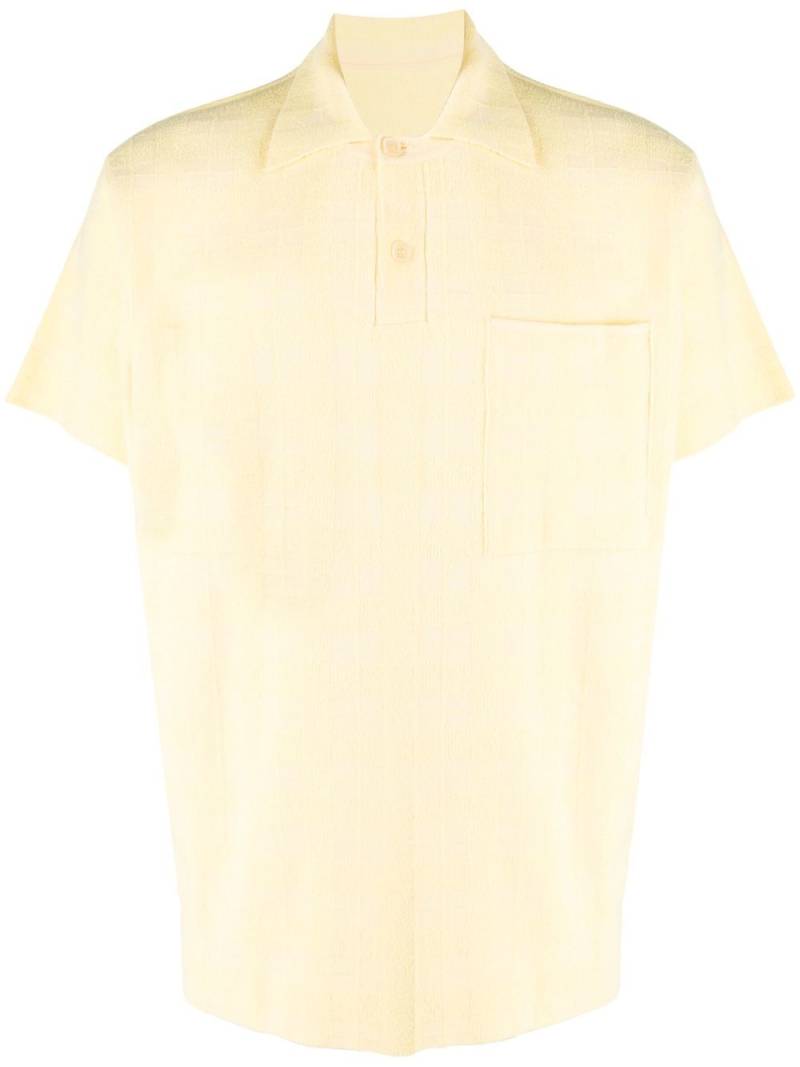 Jacquemus jacquard-knit polo shirt - Yellow von Jacquemus