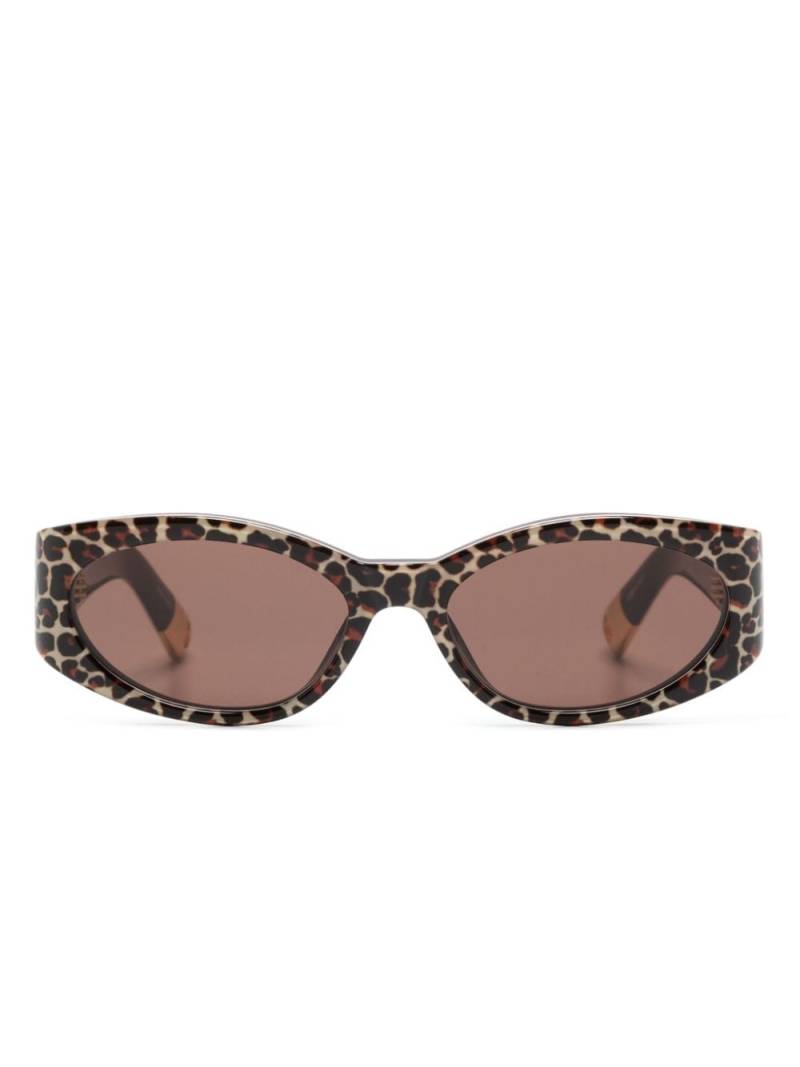 Jacquemus Les Lunettes Ovalo sunglasses - Brown von Jacquemus