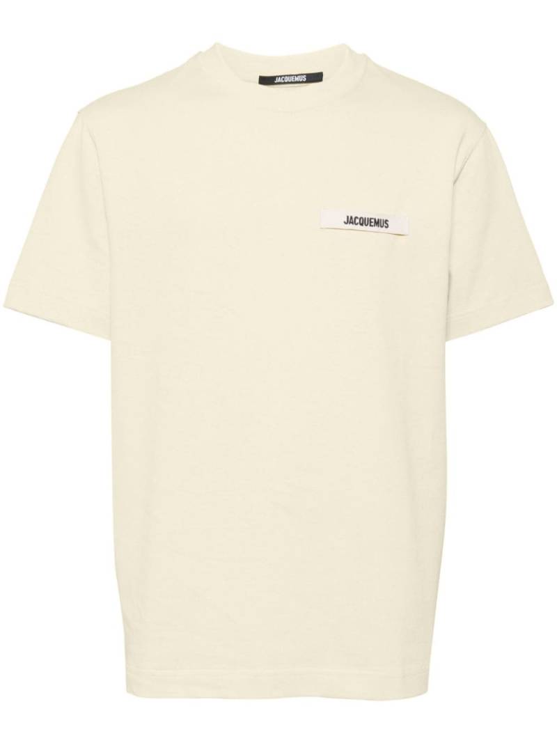 Jacquemus logo-appliqué cotton T-shirt - Yellow von Jacquemus