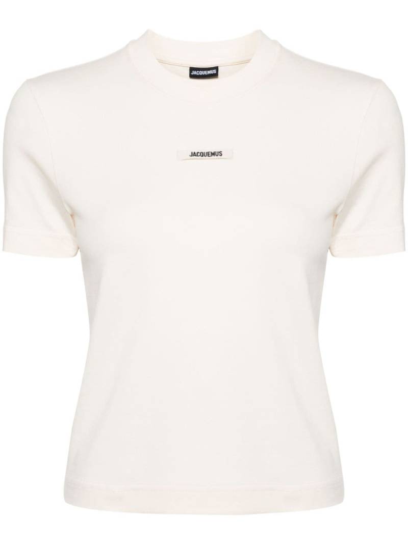 Jacquemus logo-patch cotton T-shirt - Neutrals von Jacquemus