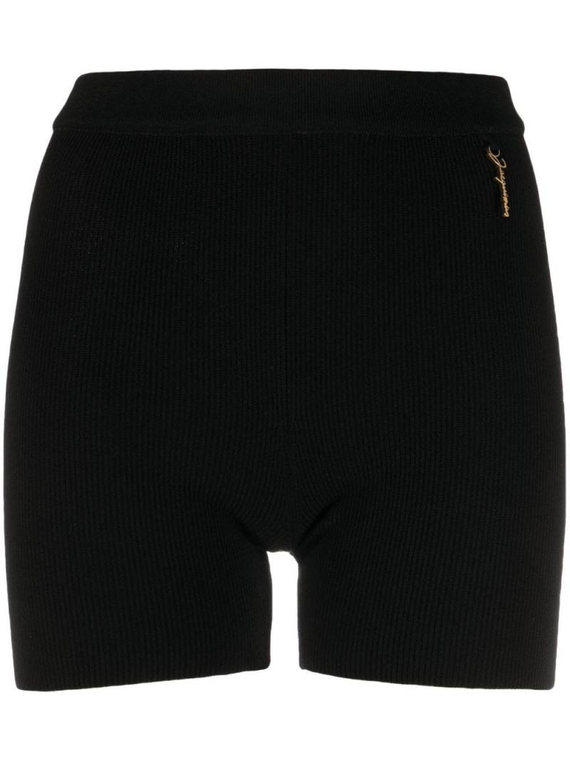 Jacquemus Le Short Pralu knitted shorts - Black von Jacquemus