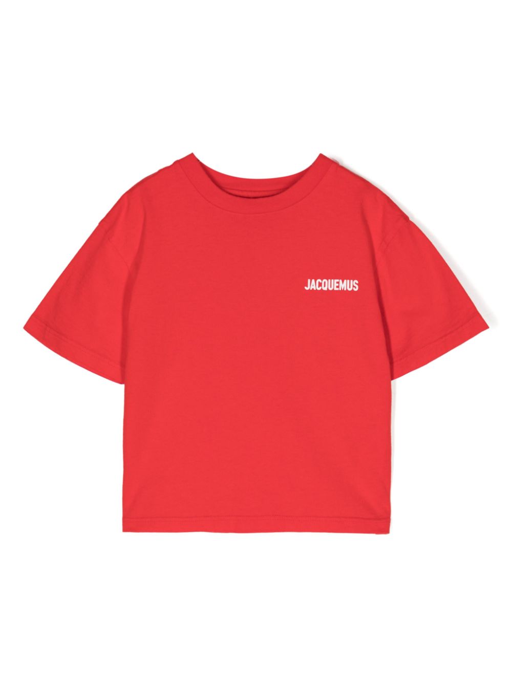 JACQUEMUS L'ENFANT logo-print cotton T-shirt - Red von JACQUEMUS L'ENFANT