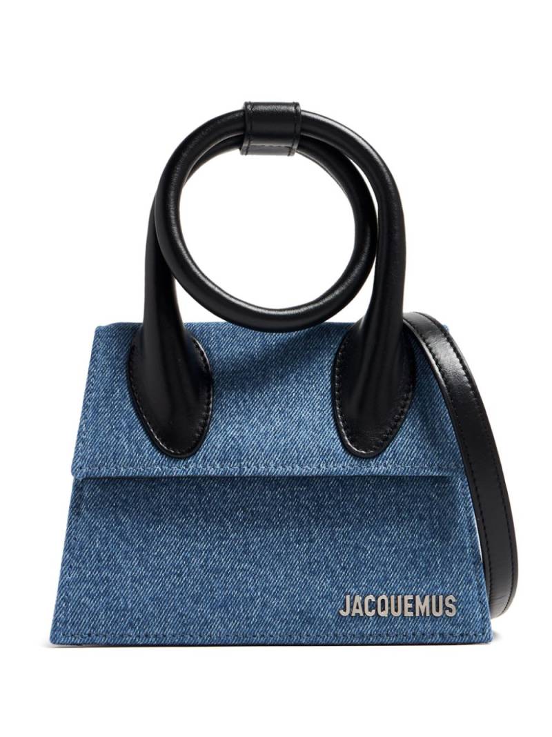 Jacquemus mini Le Chiquito denim bag - Blue von Jacquemus