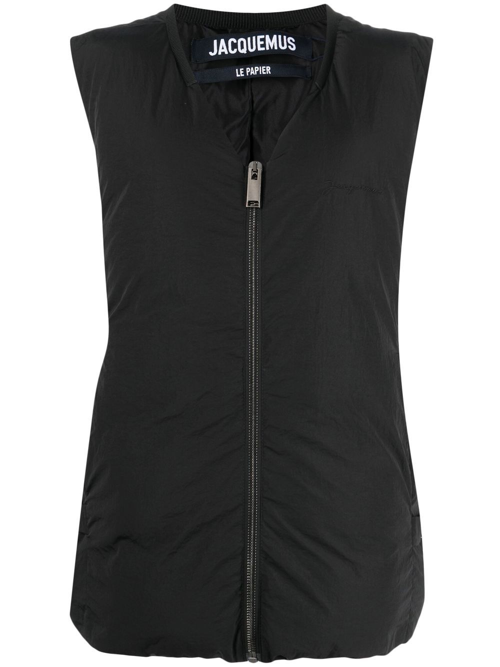 Jacquemus padded V-neck gilet - Black von Jacquemus