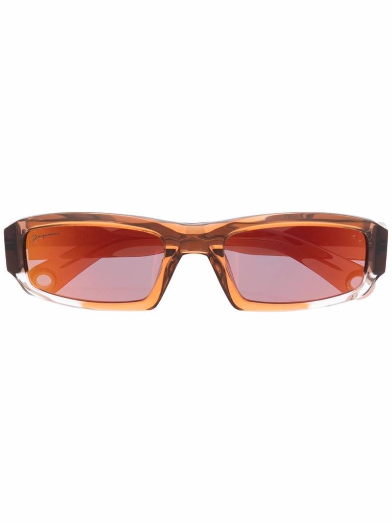 Jacquemus rounded frame sunglasses - Brown von Jacquemus