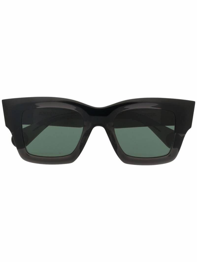 Jacquemus tinted rectangle-frame sunglasses - Black von Jacquemus