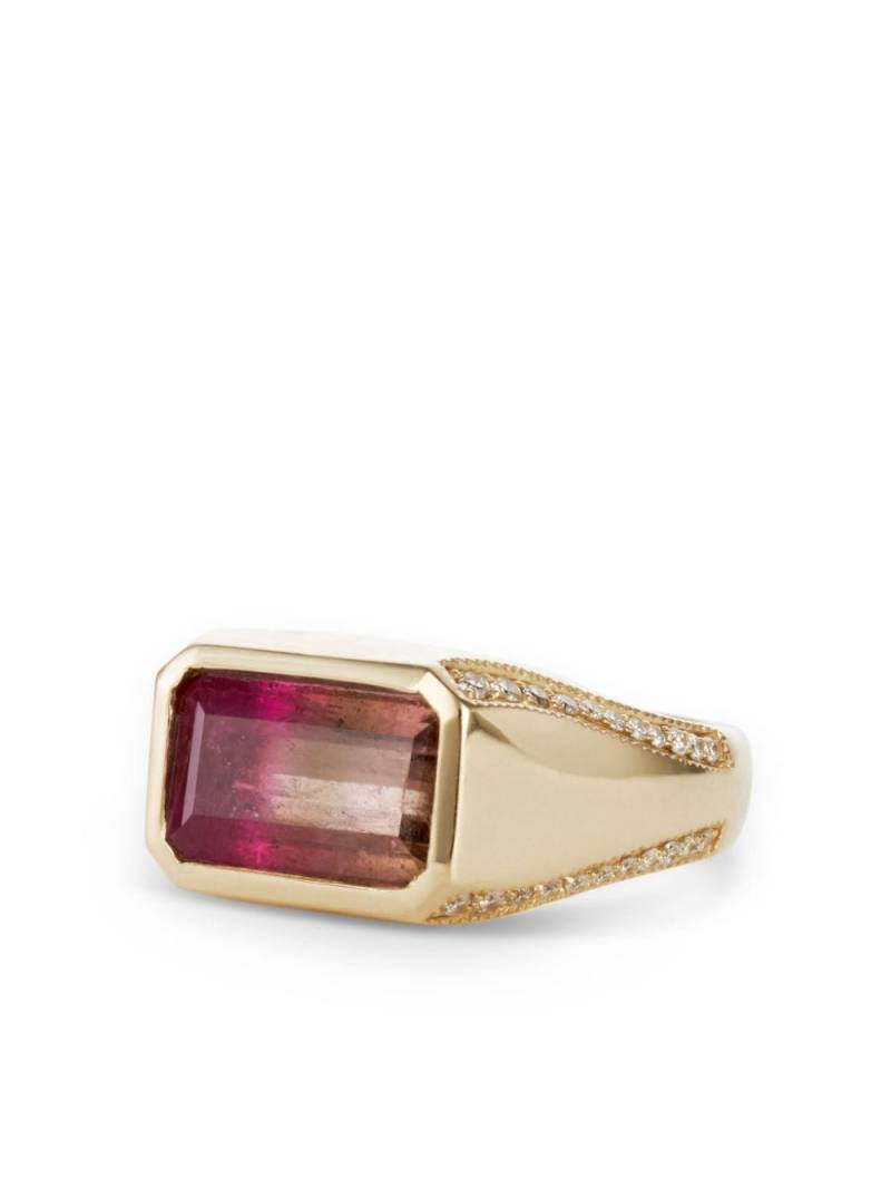 Jacquie Aiche 14k yellow gold tourmaline and diamond ring von Jacquie Aiche