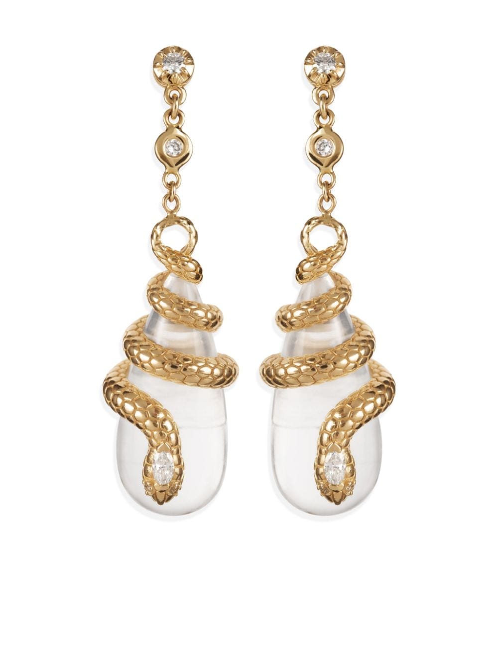 Jacquie Aiche 14kt yellow gold Sophia diamond dangle earrings von Jacquie Aiche