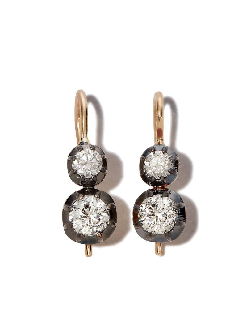 Jacquie Aiche 14kt yellow gold Sophia diamond drop earrings von Jacquie Aiche