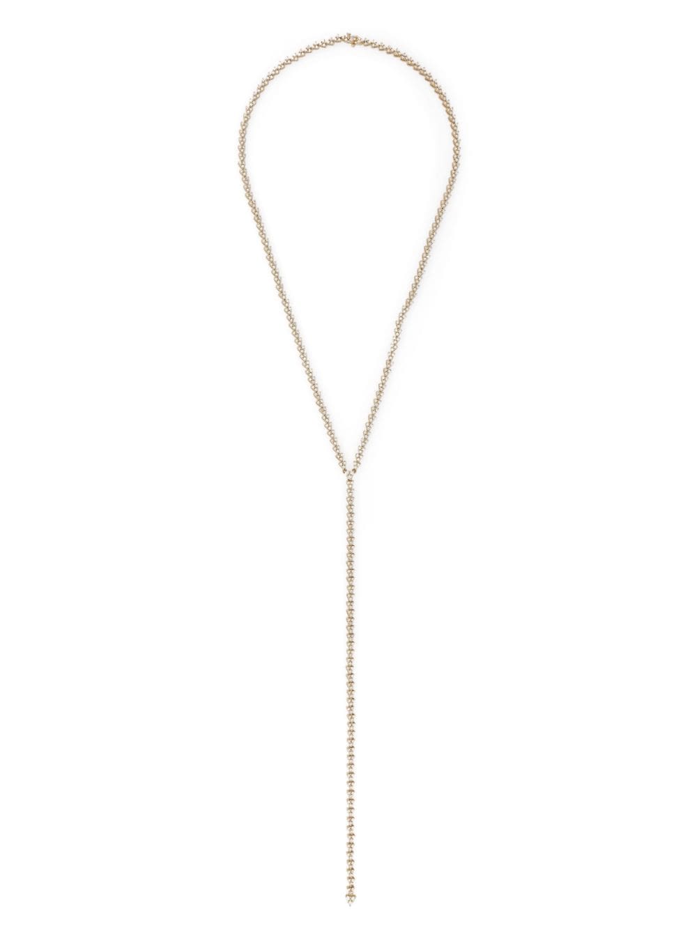 Jacquie Aiche 18kt yellow gold Lizette Y diamond necklace von Jacquie Aiche