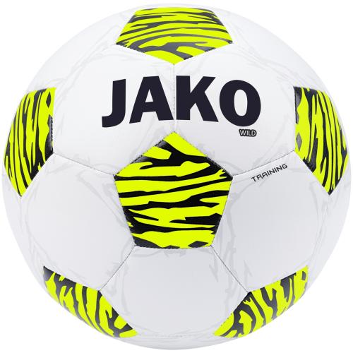 Einzelstück Jako Trainingsball Wild - weiß/neongelb/schwarz (Grösse: 5) von Jako