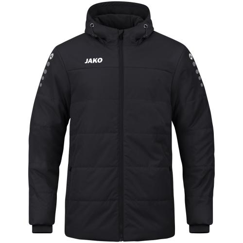 Jako Coachjacke Team mit Kapuze - schwarz (Grösse: 3XL) von Jako