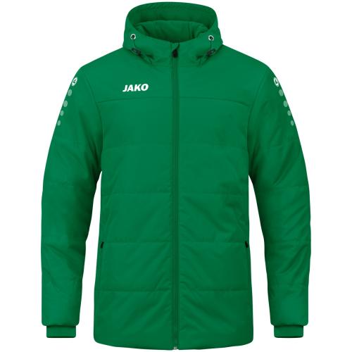 Jako Coachjacke Team mit Kapuze - sportgrün (Grösse: 4XL) von Jako