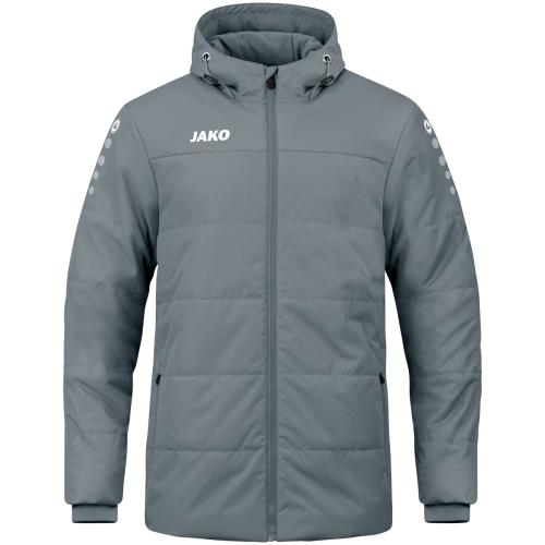 Jako Coachjacke Team mit Kapuze - steingrau (Grösse: 3XL) von Jako