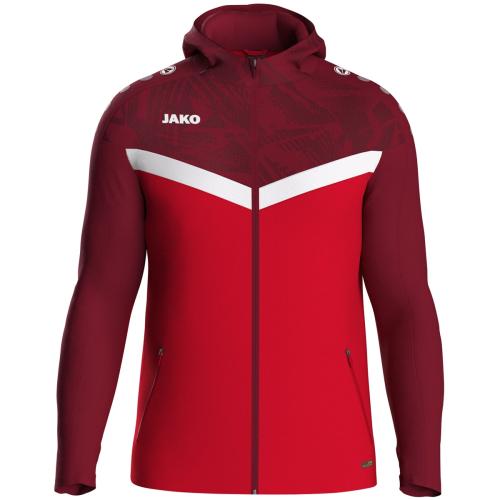 Jako Kinder Kapuzenjacke Iconic - rot/weinrot (Grösse: 128) von Jako