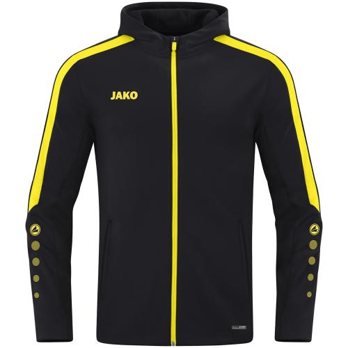 Jako Kinder Kapuzenjacke Power - schwarz/citro (Grösse: 128) von Jako