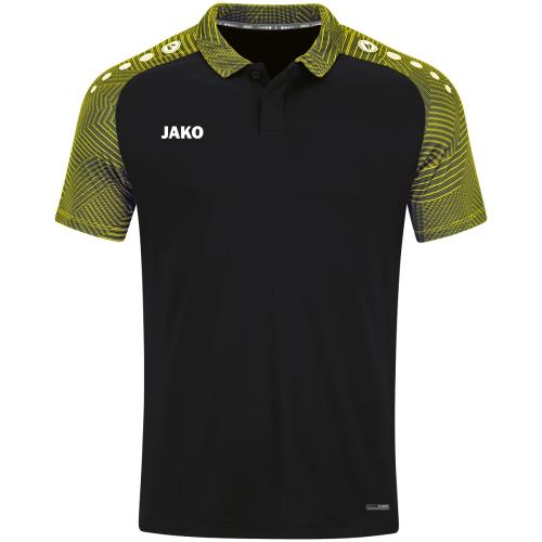 Jako Kinder Polo Performance - schwarz/soft yellow (Grösse: 164) von Jako