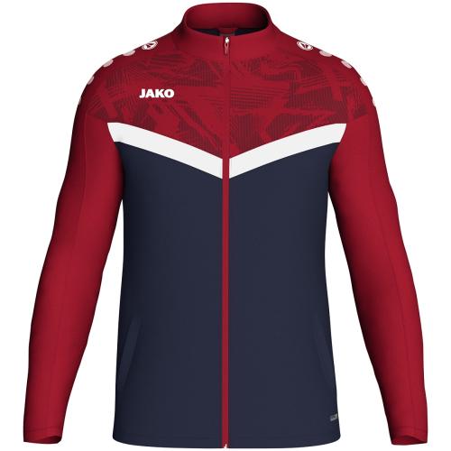 Jako Kinder Polyesterjacke Iconic - marine/chili rot (Grösse: 128) von Jako