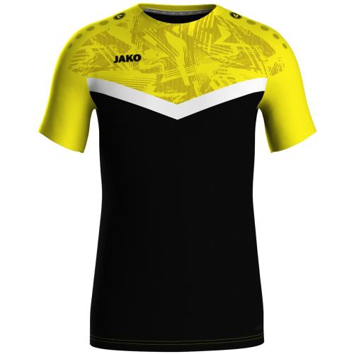 Jako Kinder T-Shirt Iconic - schwarz/soft yellow (Grösse: 128) von Jako