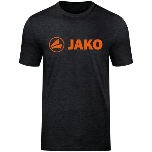 Jako Kinder T-Shirt Promo - schwarz meliert/neonorange (Grösse: 140) von Jako