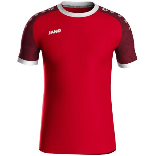 Jako Kinder Trikot Iconic KA - sportrot/weinrot (Grösse: 140) von Jako