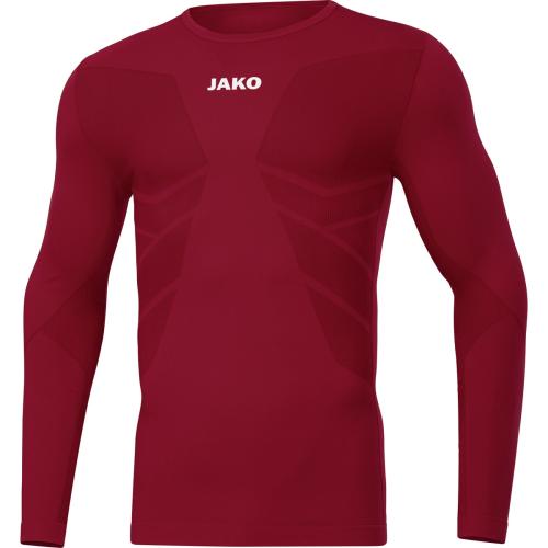 Jako Longsleeve Comfort 2.0 - weinrot (Grösse: XL) von Jako