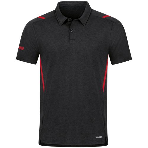 Jako Polo Challenge - schwarz meliert/rot (Grösse: 3XL) von Jako