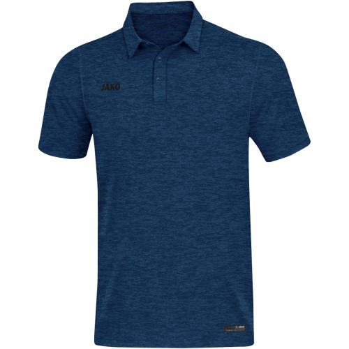 Jako Polo Premium Basics - marine meliert (Grösse: 38) von Jako