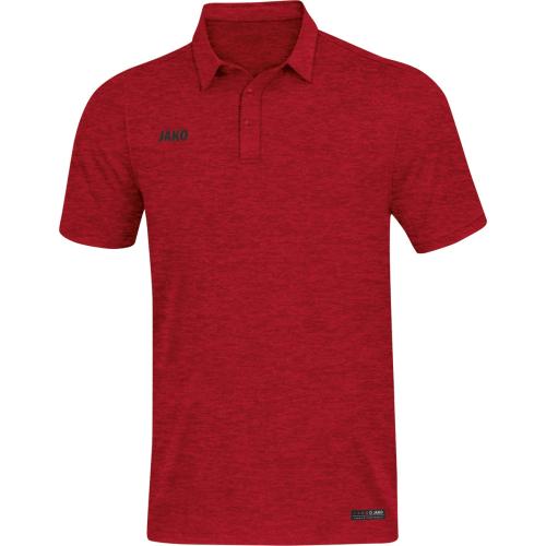 Jako Polo Premium Basics - rot meliert (Grösse: 40) von Jako