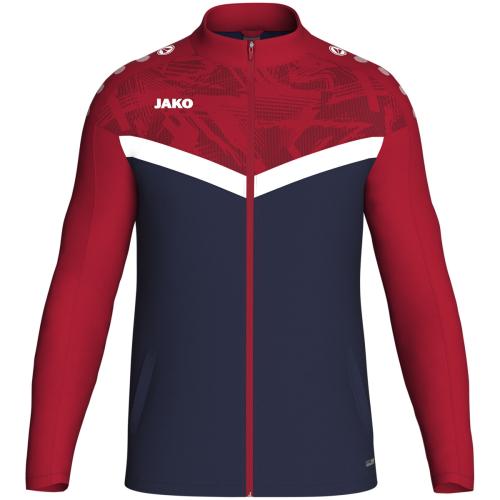 Jako Polyesterjacke Iconic - marine/chili rot (Grösse: M) von Jako