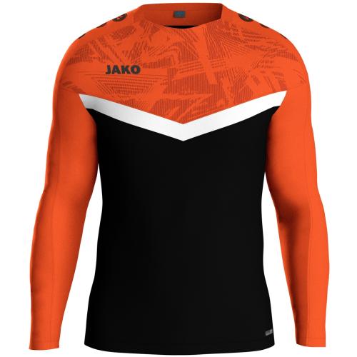 Jako Sweat Iconic - schwarz/neonorange (Grösse: XXL) von Jako