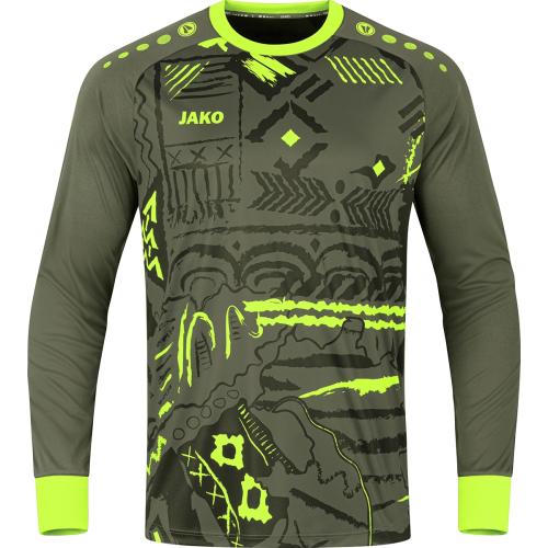 Jako TW-Trikot Tropicana - khaki/neongrün (Grösse: XL) von Jako