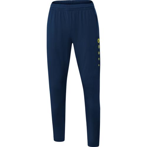 Jako Trainingshose Premium Damen - marine/neongelb (Grösse: 34) von Jako