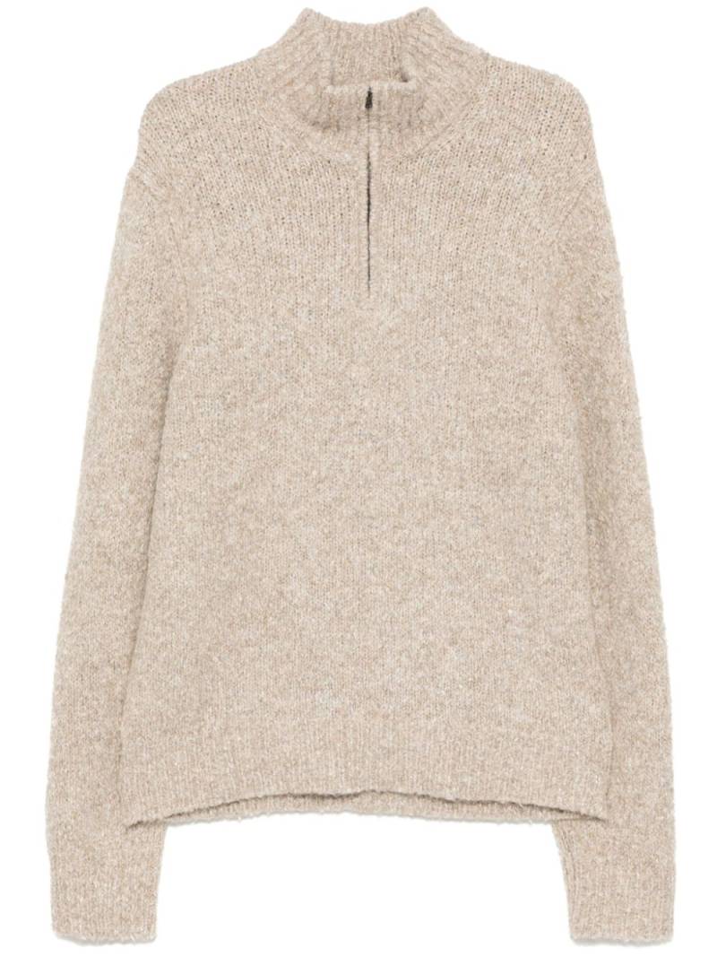 James Perse Chunky half zip sweater - Neutrals von James Perse