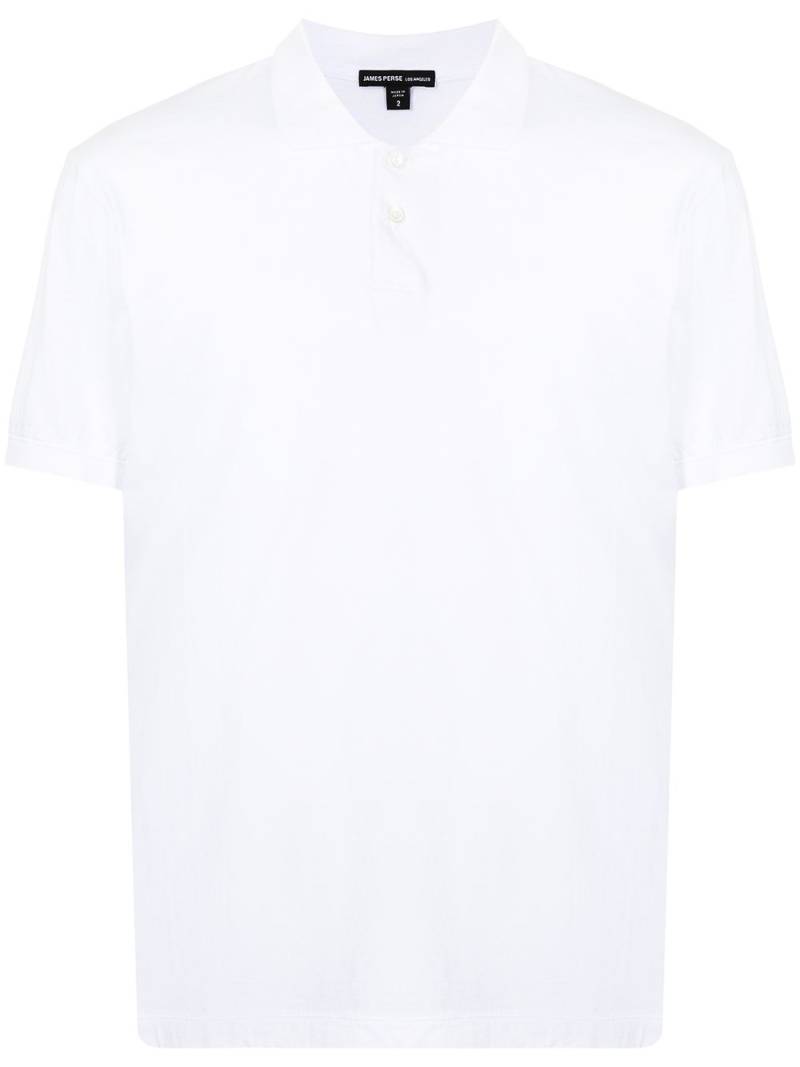 James Perse Luxe Lotus jersey polo shirt - White von James Perse