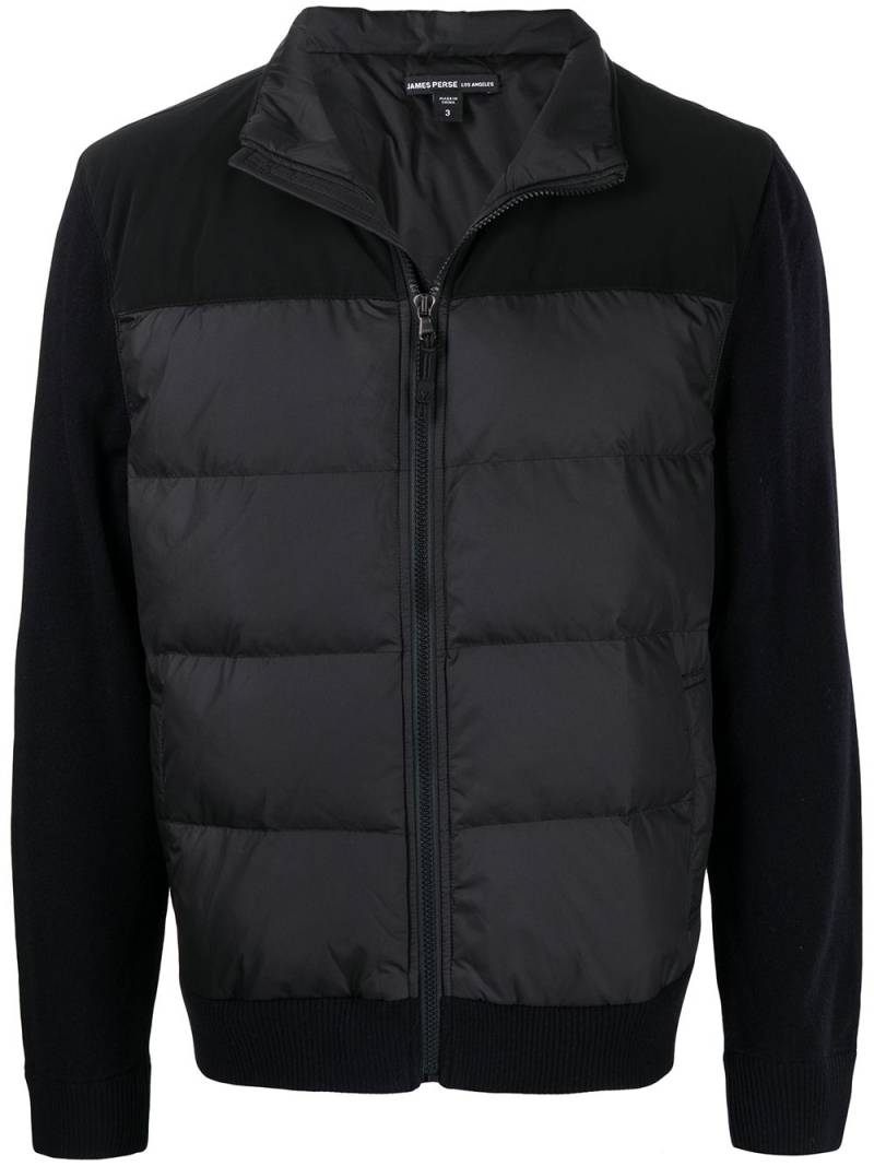 James Perse contrast-panel down-filled jacket - Black von James Perse