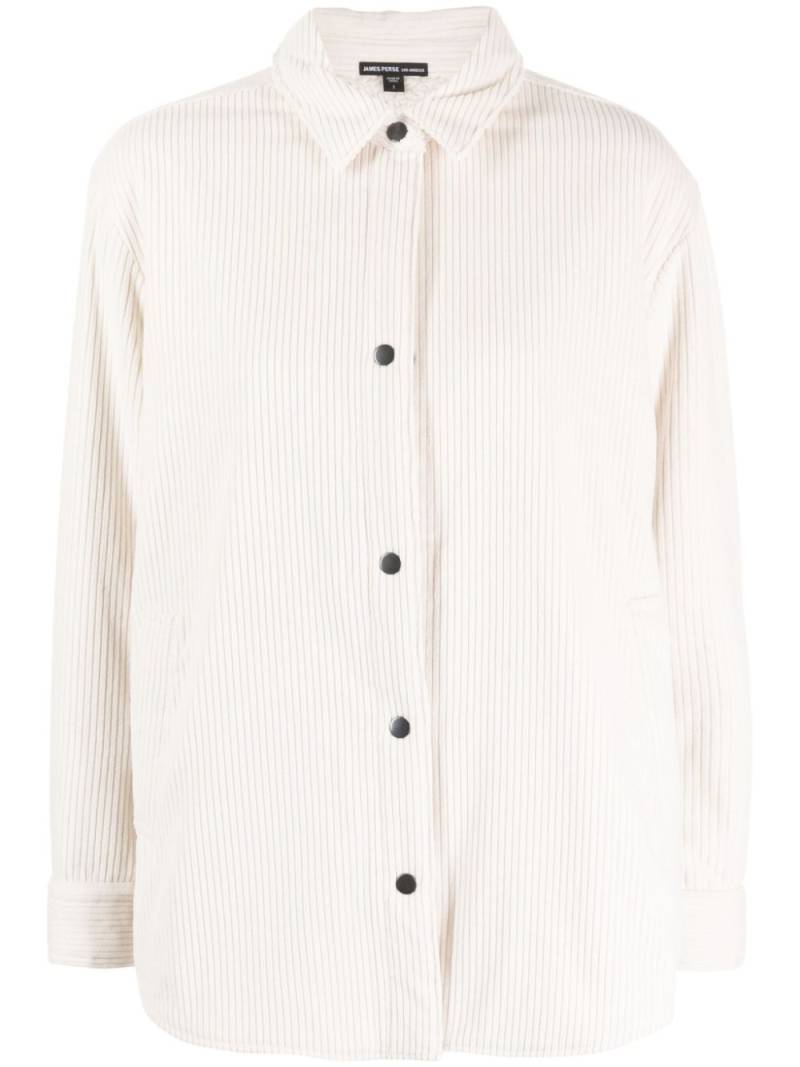 James Perse drop-shoulder corduroy shirt jacket - White von James Perse