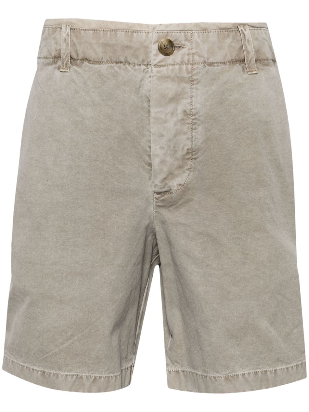 James Perse straight-leg cotton shorts - Neutrals von James Perse