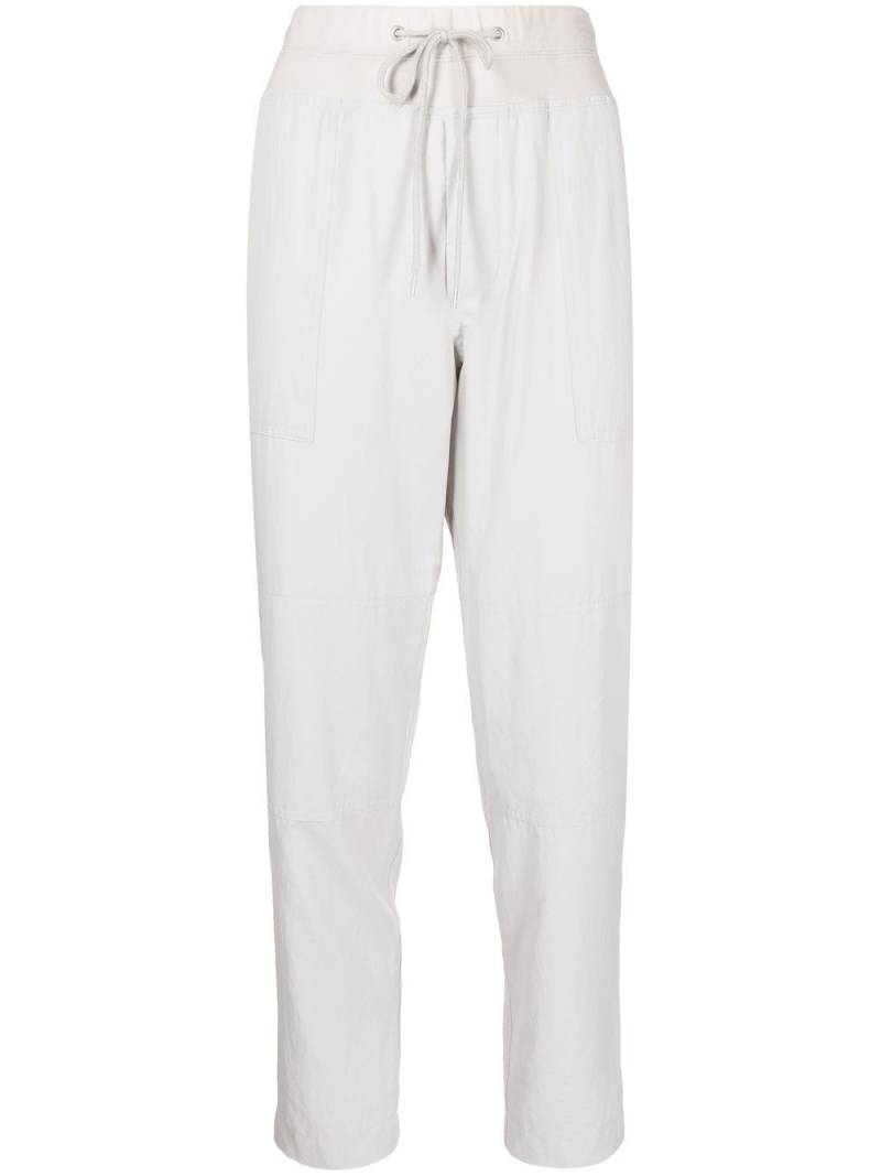 James Perse high-waisted drawstring track pants - Neutrals von James Perse