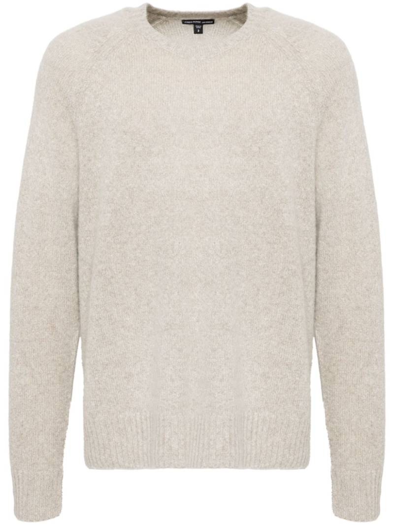 James Perse lightweight textured cashmere crew - Neutrals von James Perse