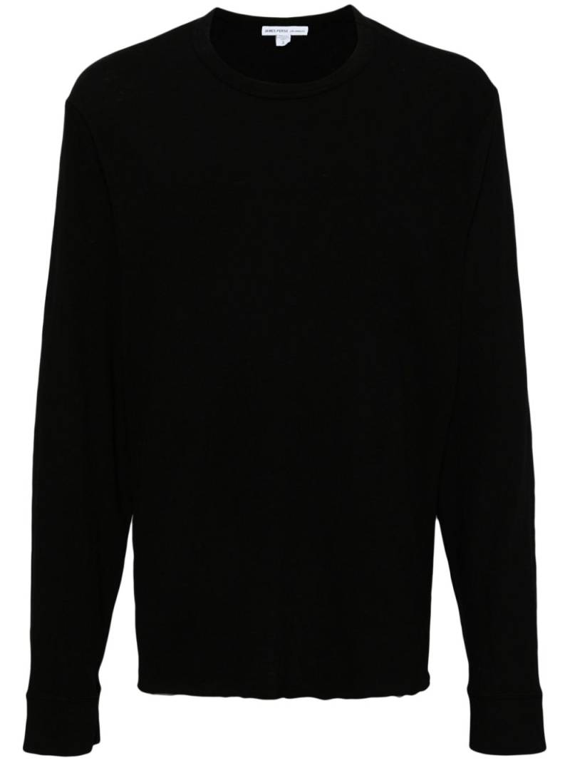 James Perse long-sleeve cotton T-shirt - Black von James Perse