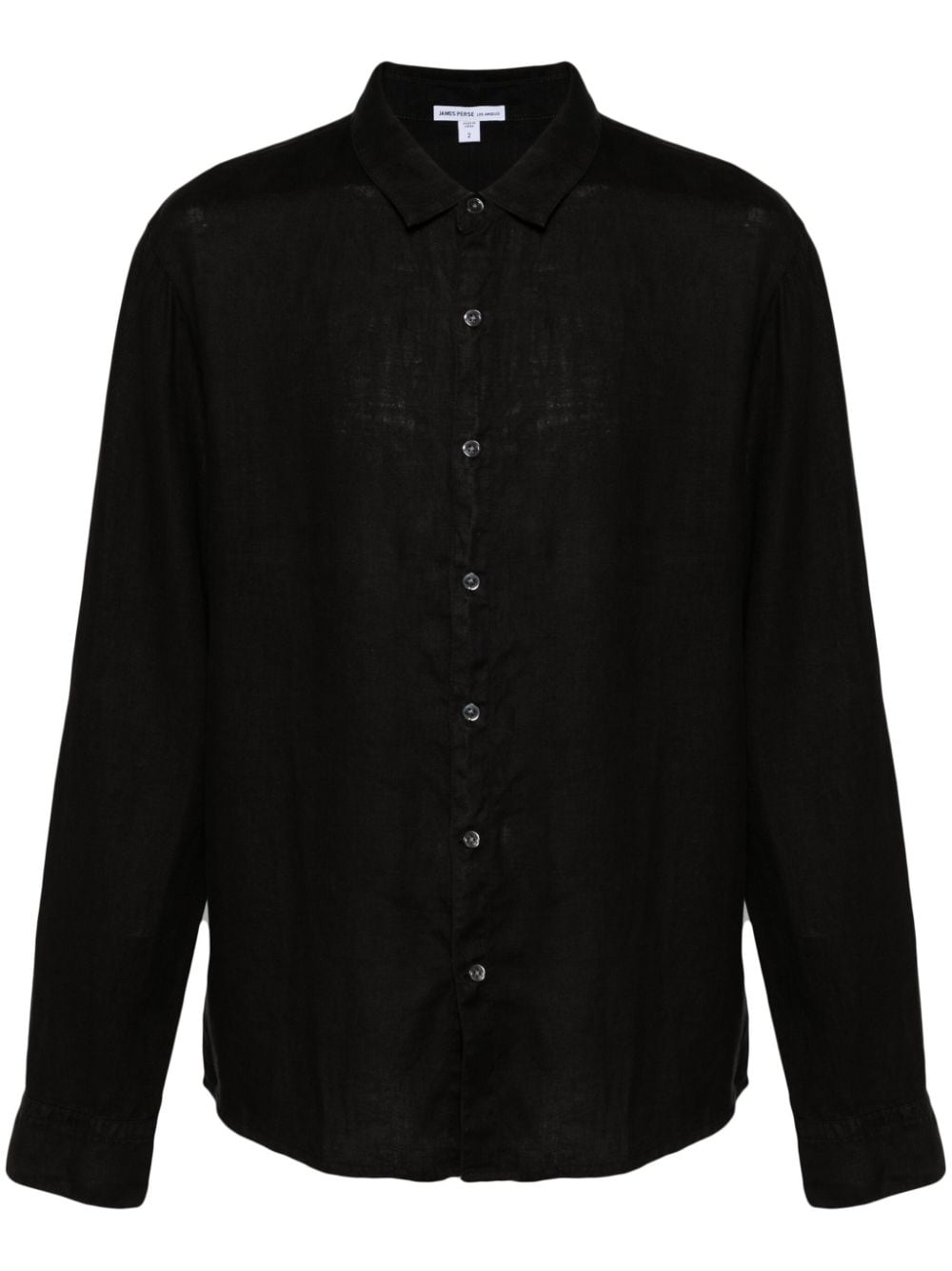 James Perse long-sleeve linen shirt - Black von James Perse