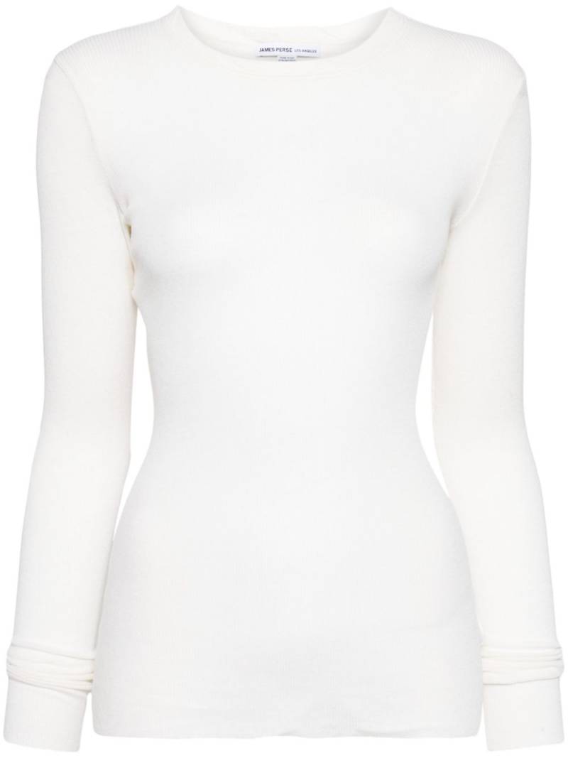 James Perse long-sleeve ribbed sweater - Neutrals von James Perse