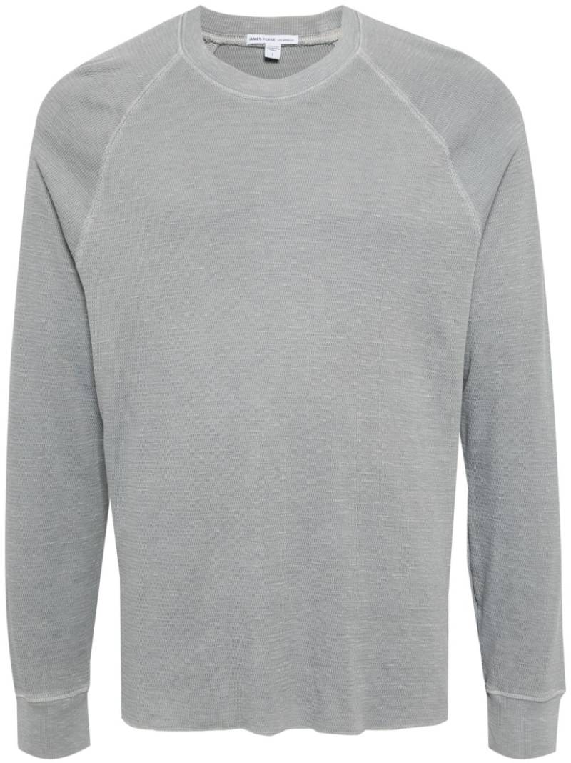 James Perse raglan-sleeve mesh T-shirt - Grey von James Perse