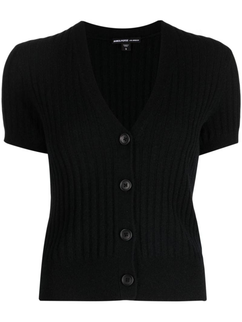 James Perse ribbed cashmere cardigan - Black von James Perse