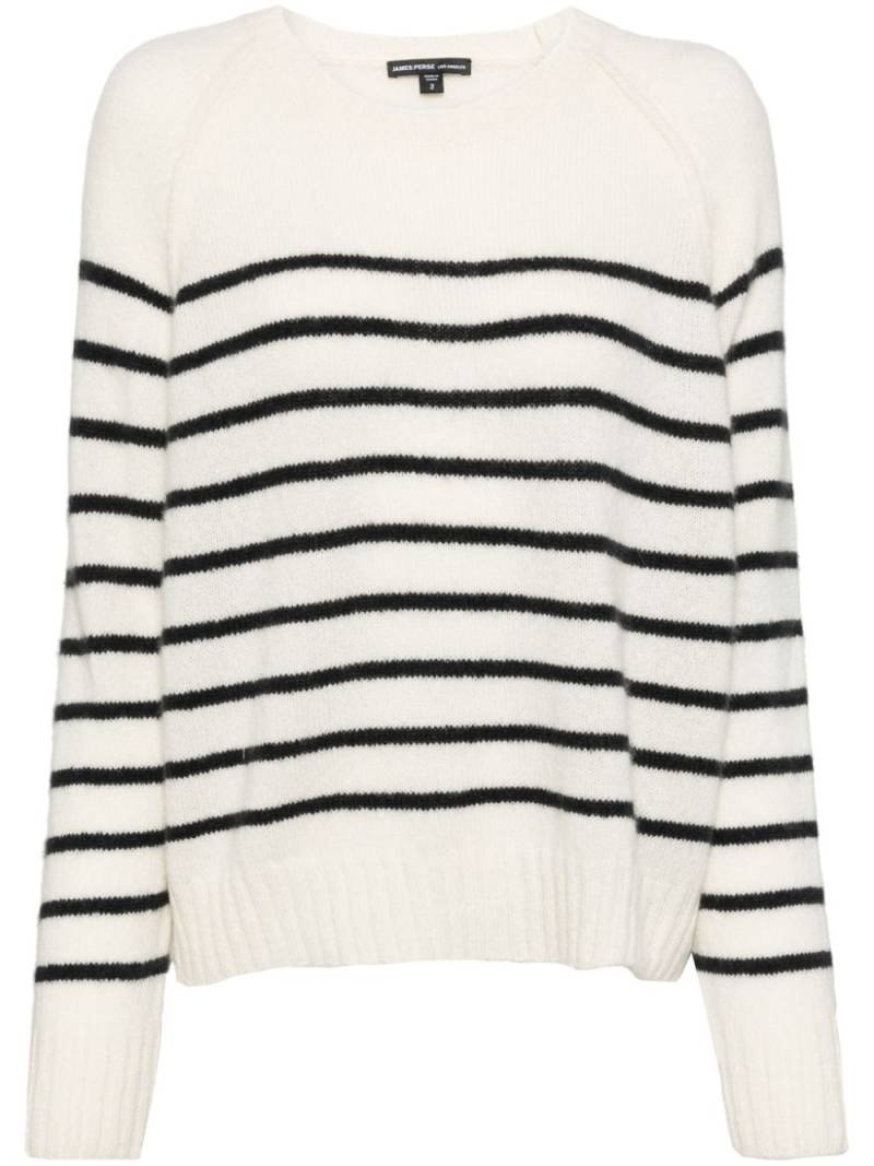 James Perse striped jumper - White von James Perse