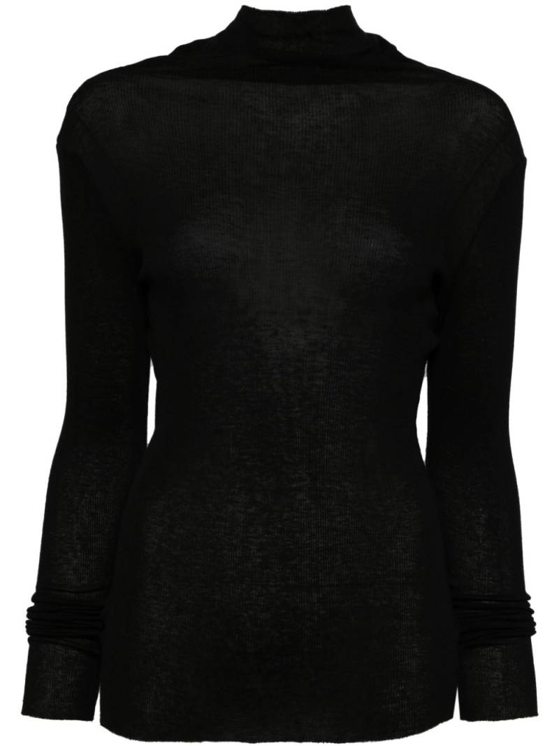 James Perse turtleneck ribbed sweater - Black von James Perse