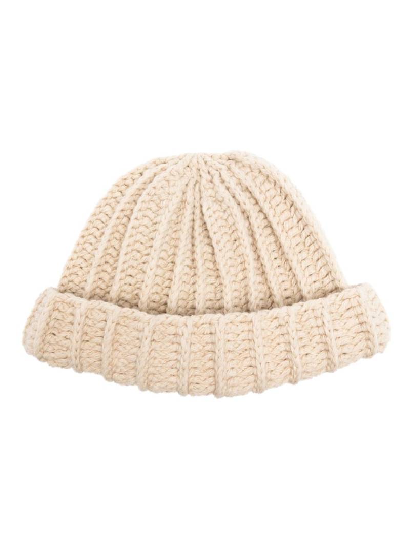 Jan Jan Van Essche ribbed beanie - Neutrals von Jan Jan Van Essche