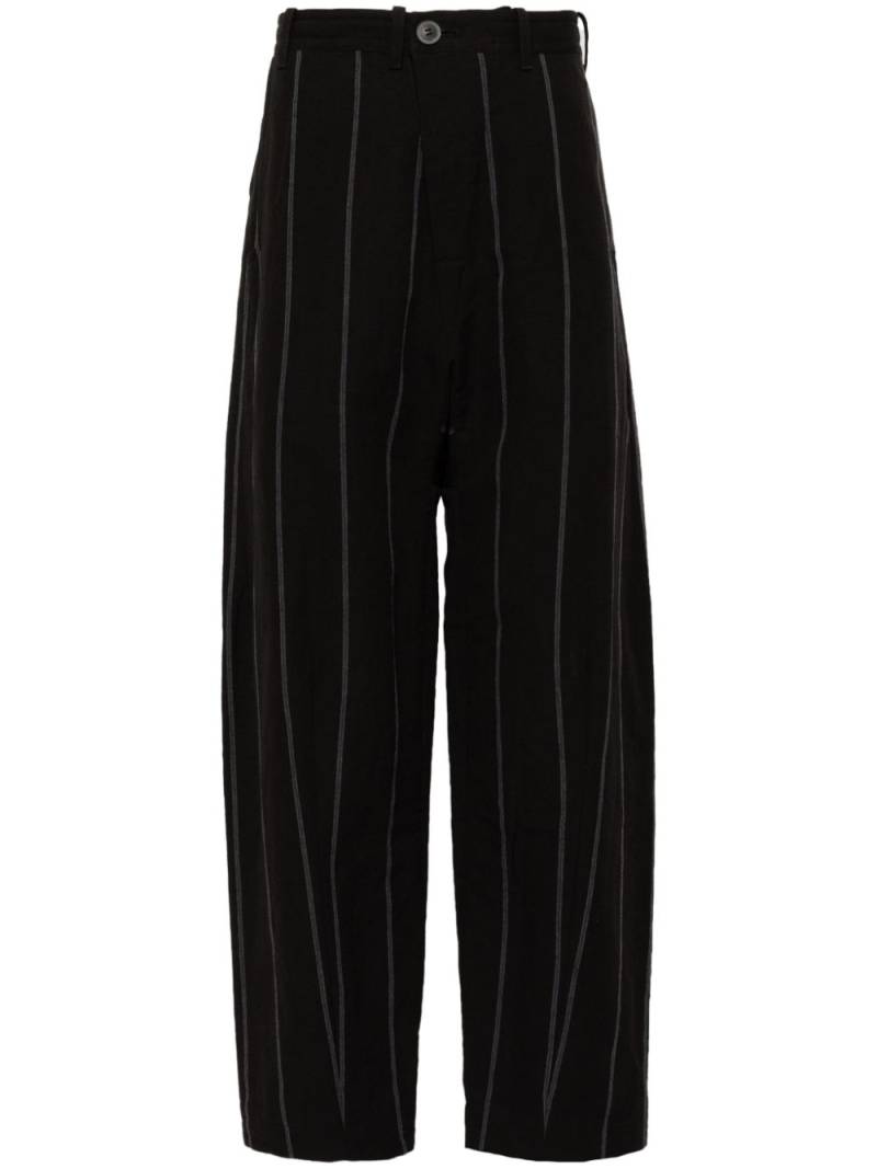 Jan Jan Van Essche stripped trousers - Black von Jan Jan Van Essche