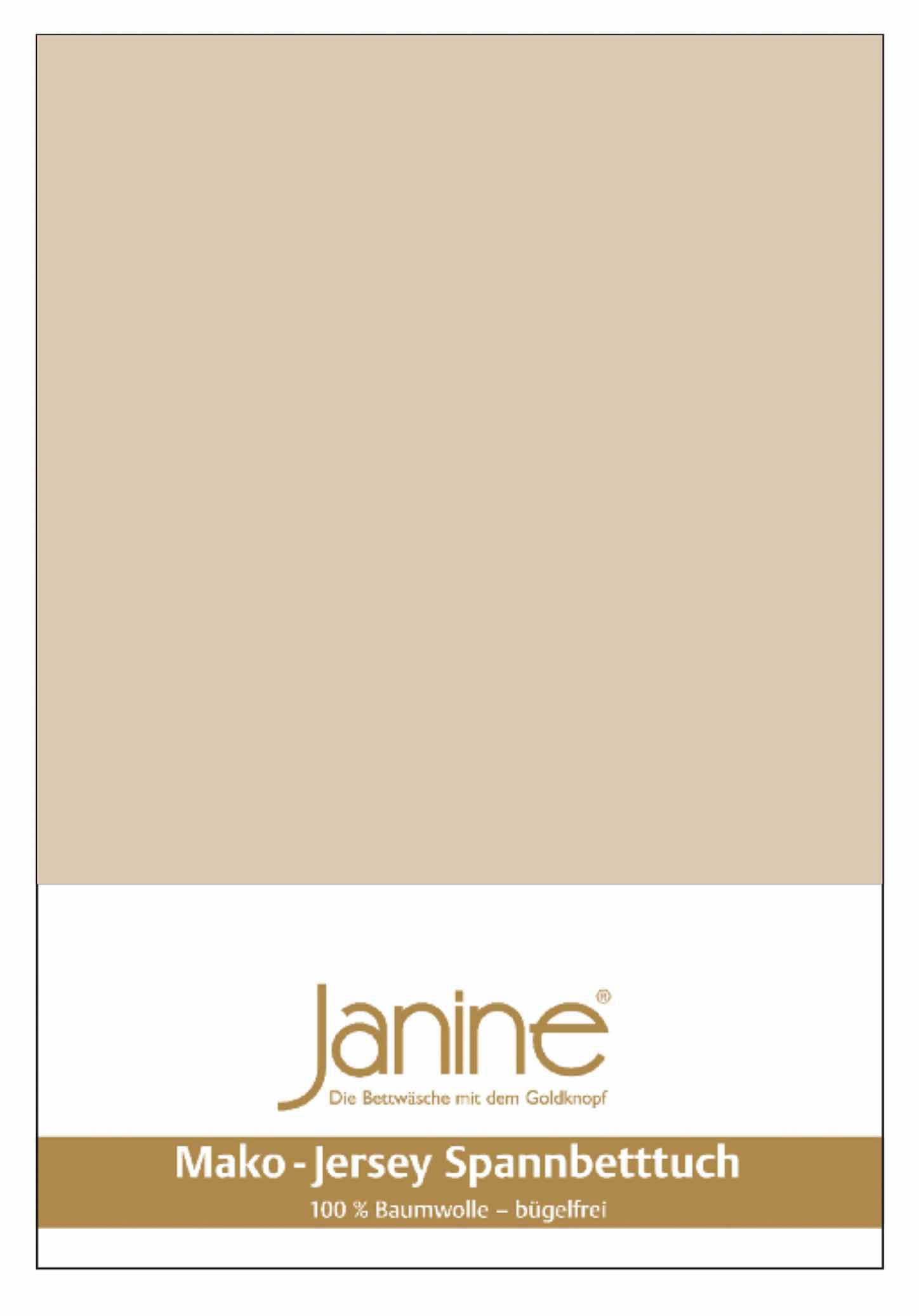 Janine Spannbettlaken »MAKO-FEINJERSEY 5007«, aus 100% Baumwolle, für Matratzen bis 26 cm Höhe von Janine